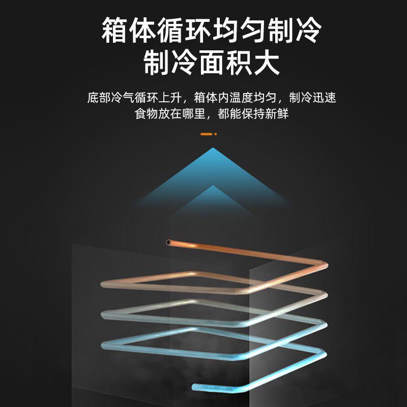 香雪海铜管新款商用冷冻冷藏保鲜食品单温直冷家用顶开门双温冰柜