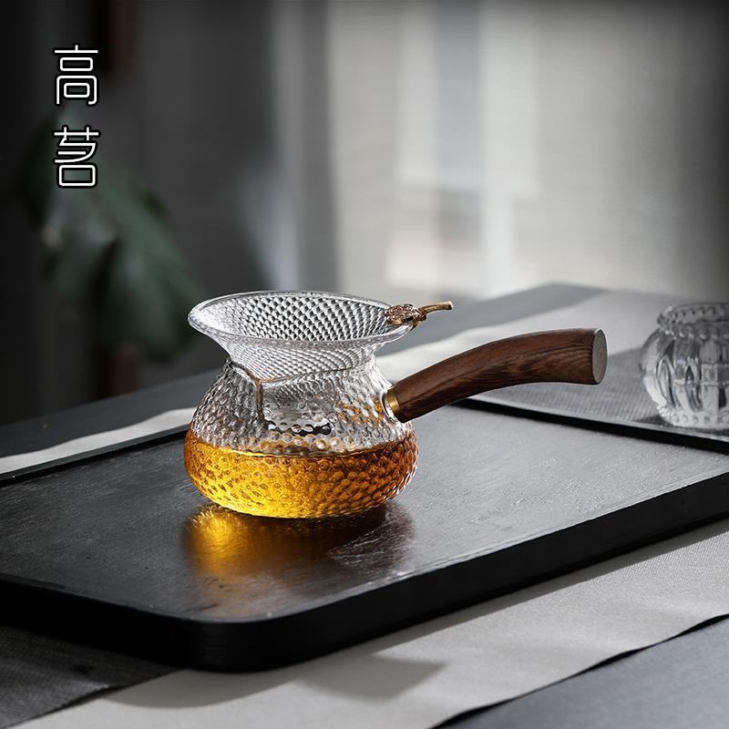 玻璃茶滤公道杯套装高档茶漏创意个性功夫茶具配件漏斗茶叶过滤网