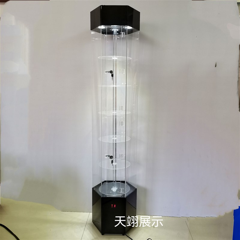 精品饰品展示柜亚克力化妆品珠宝首饰展柜口腔牙科旋转展示柜展台