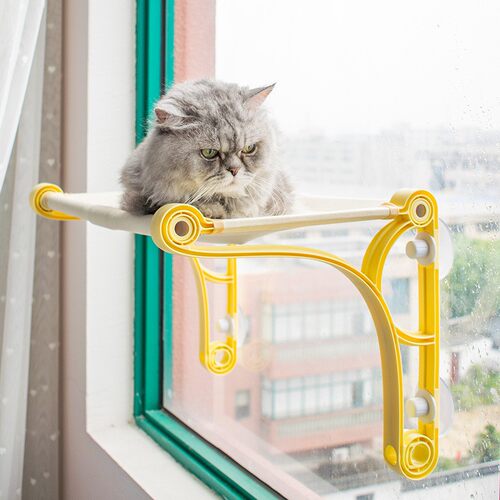 猫咪吊床小挂窝窗户窗台吸盘式猫窝悬挂式玻璃晒太阳神器墙上秋千
