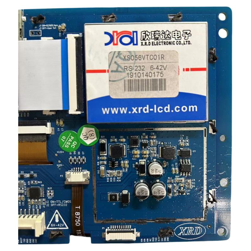 XS056VTC01R欣瑞达5.6串口屏触摸屏维修内外屏触摸不灵