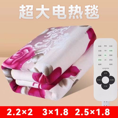 电热毯超大3米2.2米2米大尺寸加大农村炕榻榻米大炕大号电褥子
