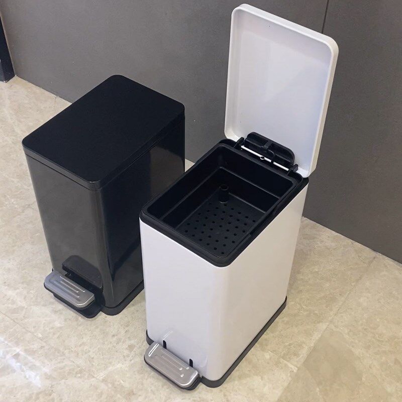 茶水桶废水桶脚踏式干湿分离垃圾桶办公室茶叶过滤高端茶台排水桶