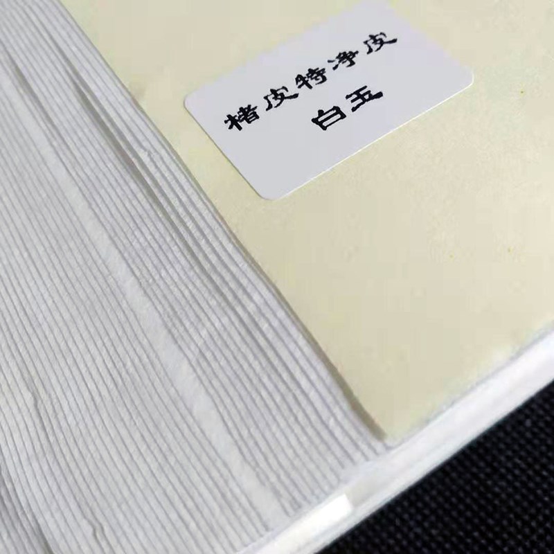 加厚手工纯楮皮纸四六八尺古法精制皮纸书法山水写意国画创作宣纸