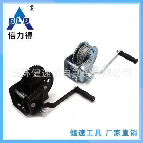 倍力得 台湾款 自锁1200磅 自救绞盘 配钢丝绳 SC-C-1200