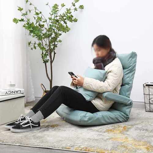 懒人沙发榻榻米扶手折叠靠背椅