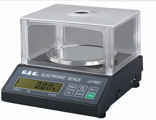 双杰天平 JJ1000Y 百分之一天平 1000g/0.01g