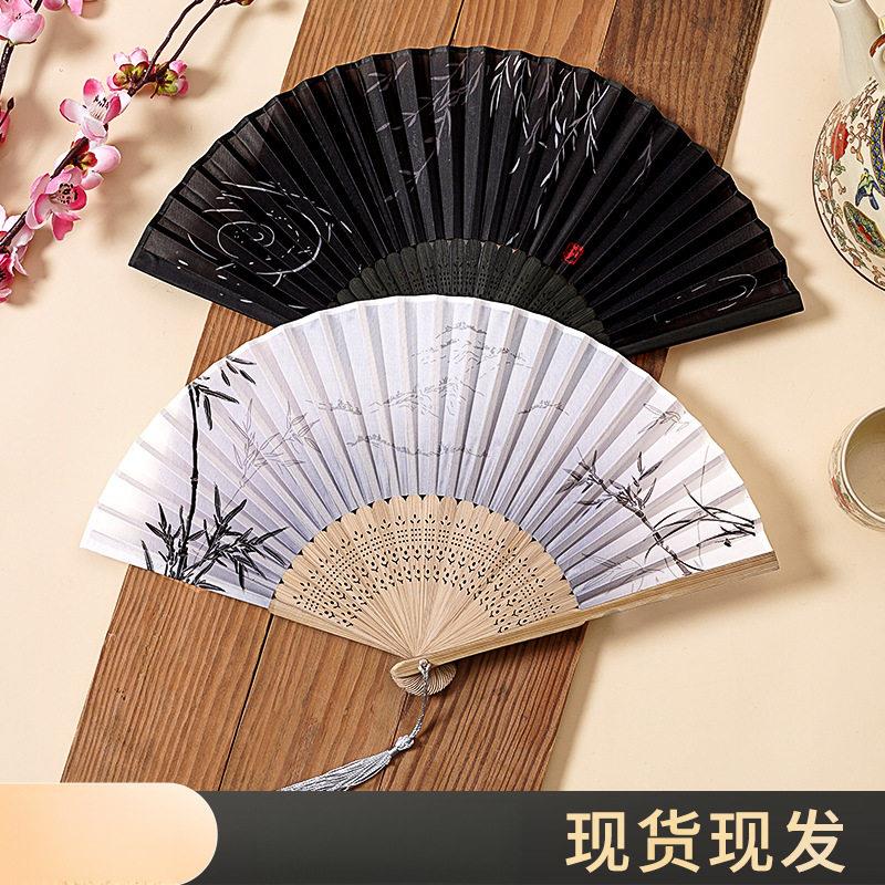 古风扇子扇中国风汉服女旗袍舞蹈跳舞儿童随身叠小扇便携新
