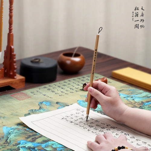 书画垫防水桌面书法专用毛毡垫创意国风毛笔字桌垫鼠标垫国画毛毡