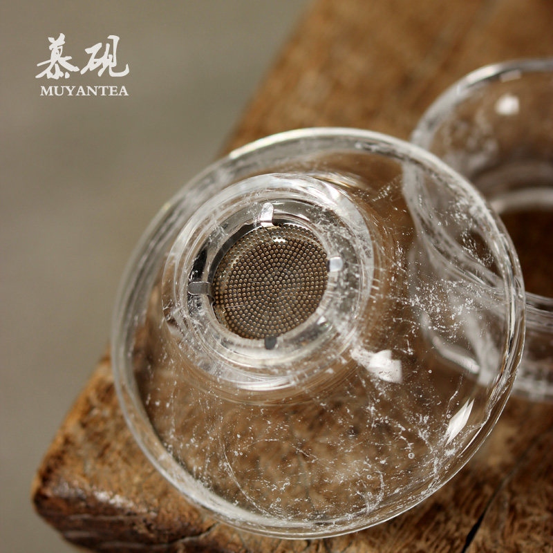 慕砚茶漏茶滤琉璃茶具过滤器茶隔冲孔不锈钢过滤网 功夫茶道配件