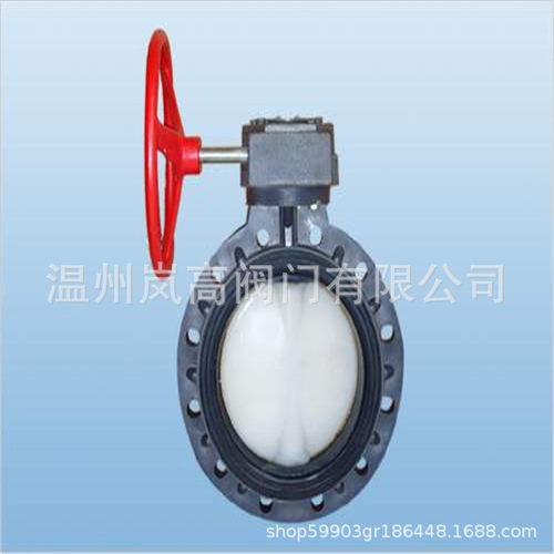 厂家定制 D371X-10S 蜗轮箱式蝶阀 塑料蝶阀 DN32