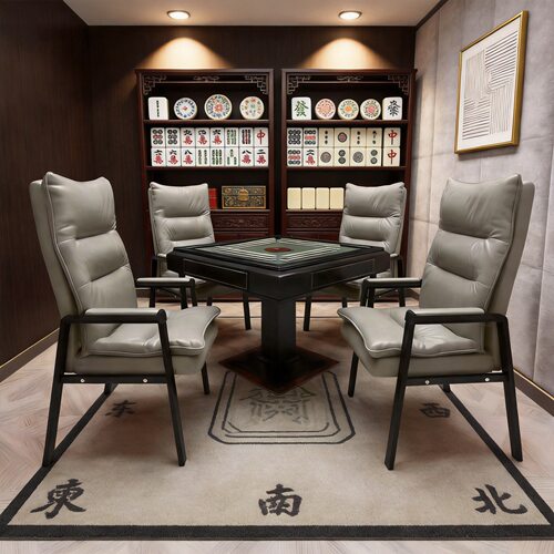 家用客厅麻将桌椅子棋牌室麻将馆椅子靠背办公会议舒适靠背椅