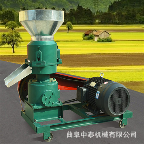 畜牧养殖秸秆颗粒机养殖场双辊挤压制粒机多功能饲草造粒机