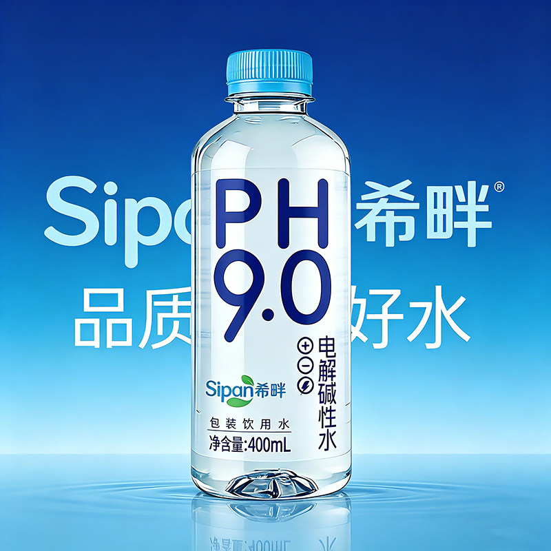 Sipan希畔电解碱性水品质好水放心喝办公日常好搭档每瓶400ml