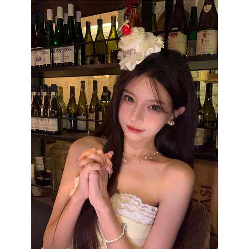 可爱樱桃奶油蛋糕生日帽发夹2025新氛围感派对拍照道具公主头饰女