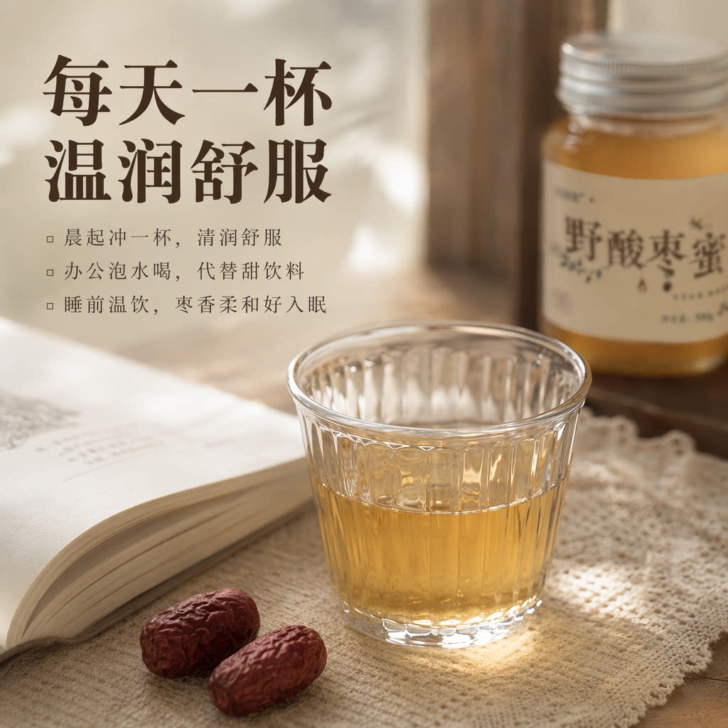 亲蜜佳新鲜野酸枣花蜂蜜太行山野生纯正天然枣香醇厚成熟蜜