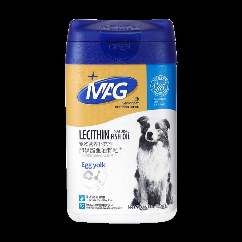 MAG鱼油卵磷脂狗狗猫咪缓解掉毛美毛护肤宠物专用牛磺酸软磷脂