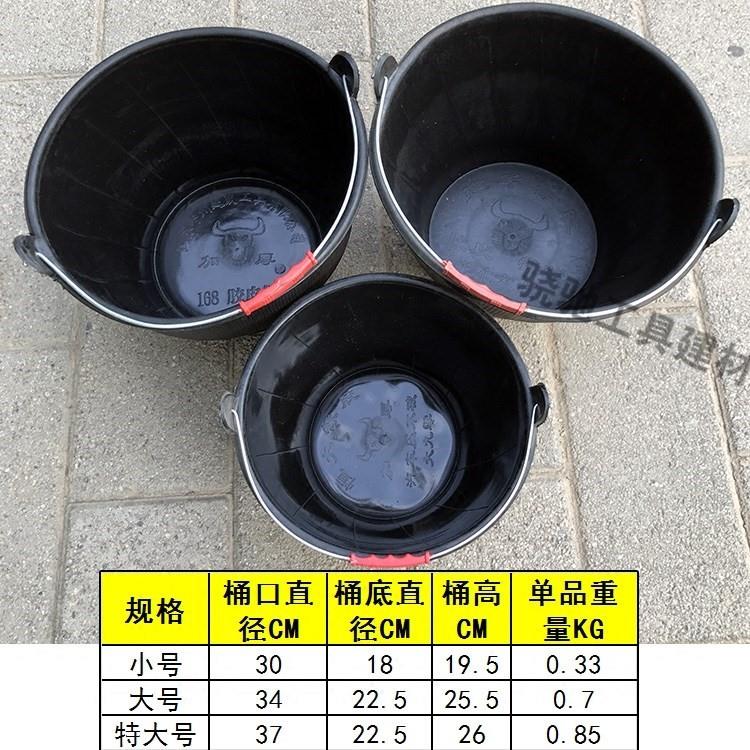 水泥桶橡胶提手建筑工地胶皮轮胎加厚皮桶灰桶建筑工地用沙泥浆桶图片