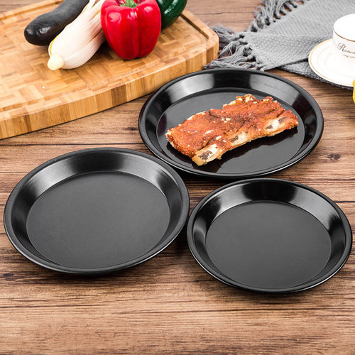 披萨盘饼底烤盘圆形家用商用烘焙烤箱6/7/8/9寸pizza蛋糕模具套装