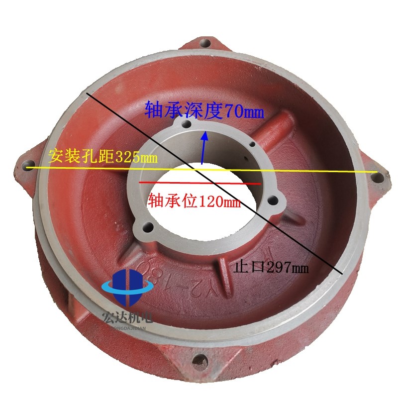 水泵电机双轴承前端盖160/180/200/225/250/280电机配件维修工具