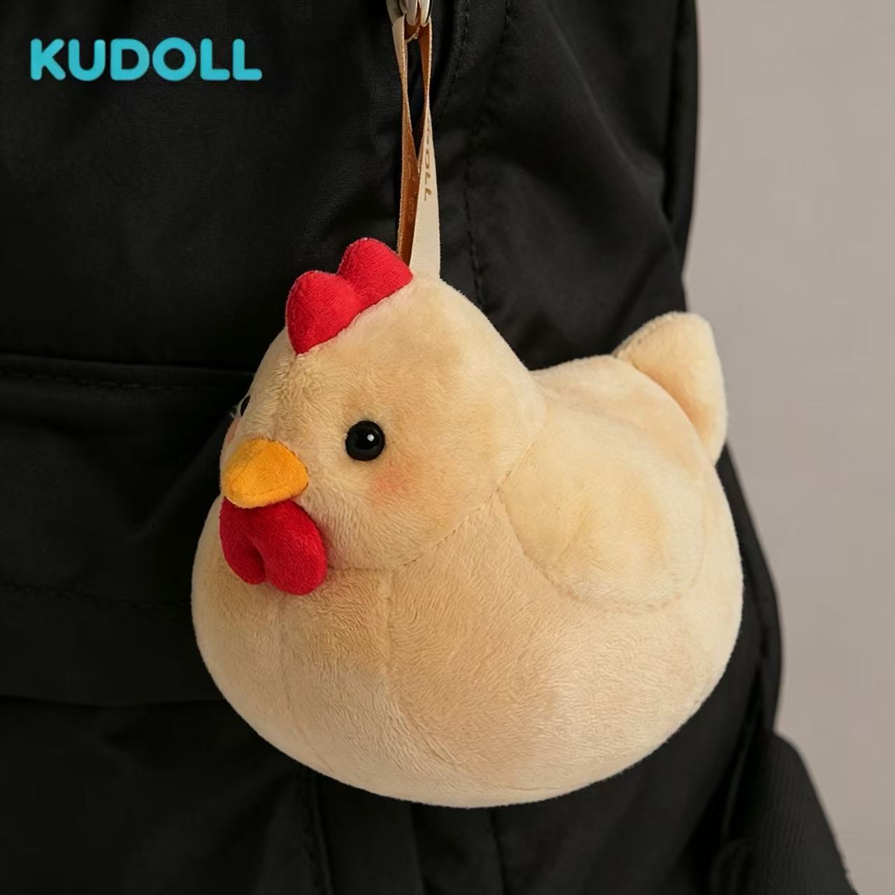 KUDOLL库岛玩偶软萌可爱母鸡毛绒挂件超萌玩偶包挂毛感柔顺生日礼