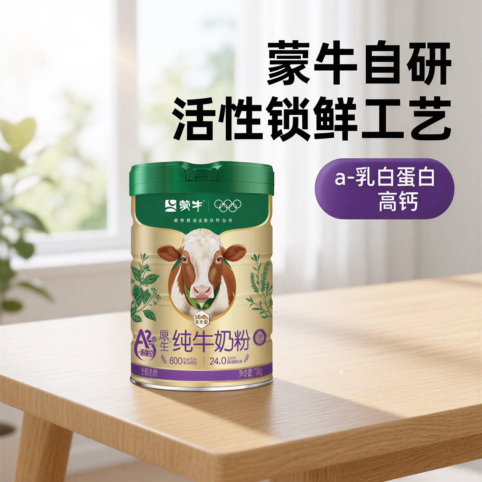 蒙牛A2β酪蛋白纯牛奶粉生牛乳高钙高蛋白黄金奶源成人全家营养品
