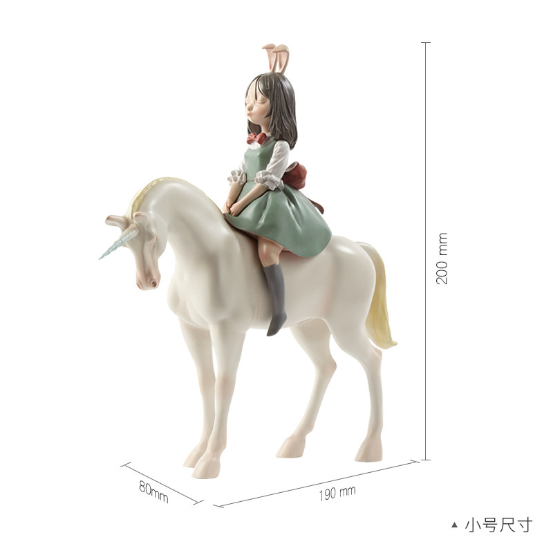 小鸡磕技马雕塑艺术品摆件办公室客厅软装家居饰品生日礼物礼品