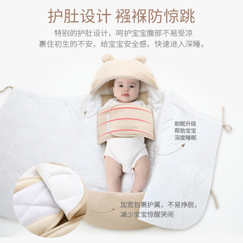 婴儿抱被睡袋两用秋冬加厚初生保暖小孩包被防惊跳襁褓新生儿小被