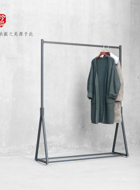 高档服装店展示架男装货架简约侧挂中岛落地式挂衣架女装衣服架子