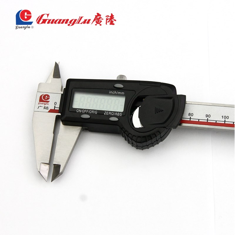 广陆高精度数显卡尺0-150-200-300数字电子四用工业不锈钢0.005