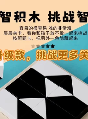 【老师推荐智力挑战】逻辑训练隐藏积木玩具开发智力益智多变拼图