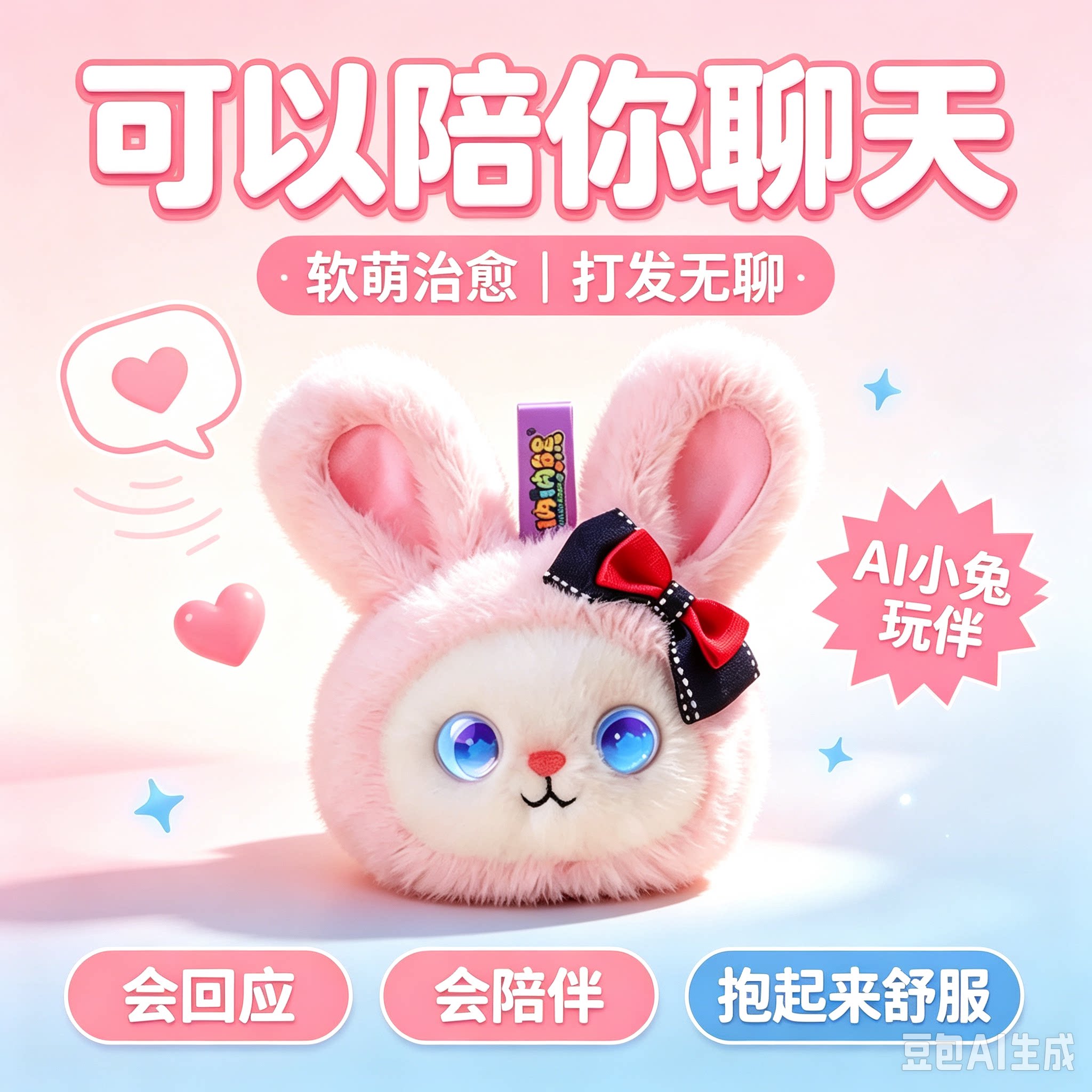 ai智能宠物伴侣居家陪伴会说话毛绒/玩偶/公仔/布