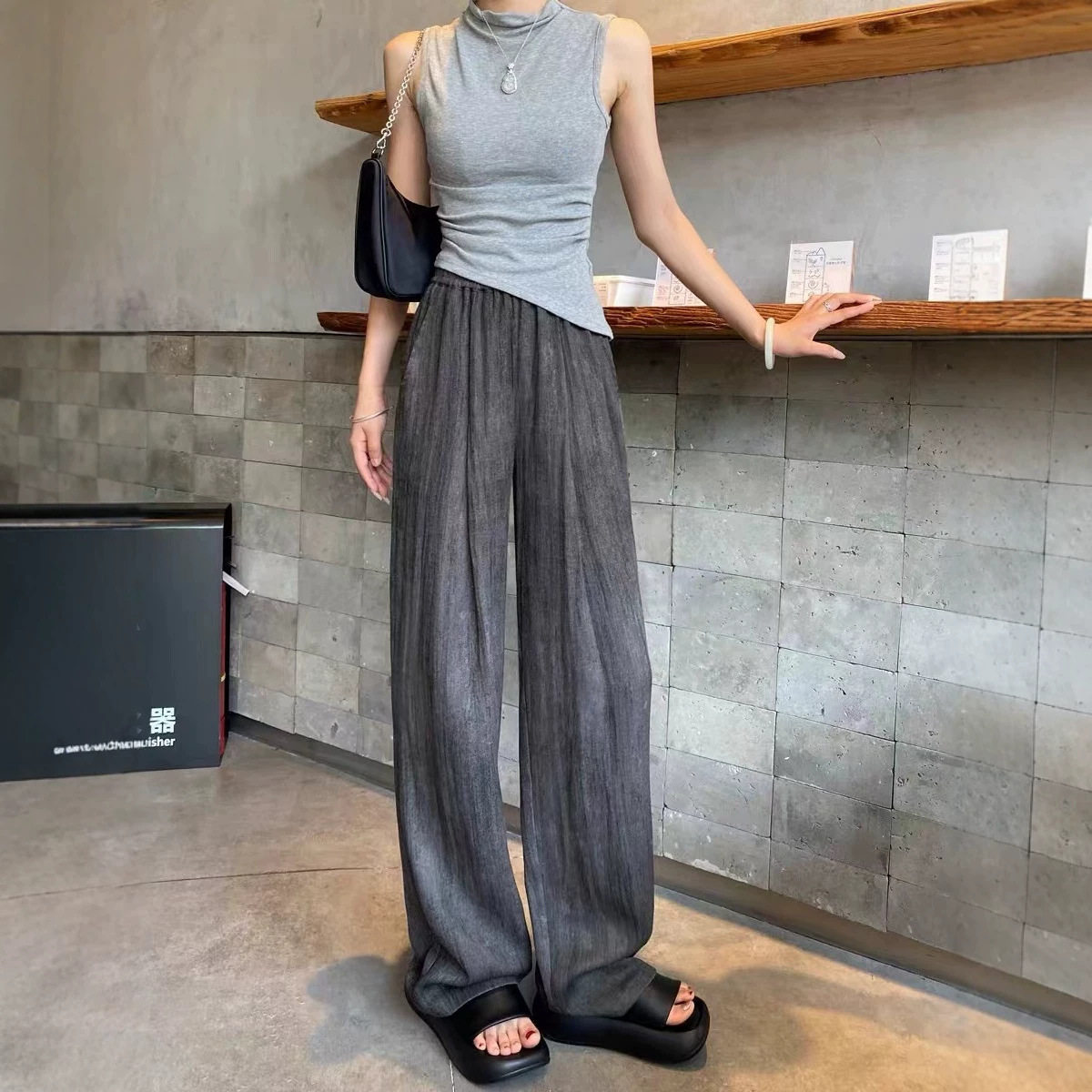 棉麻裤子女夏2026新款爆