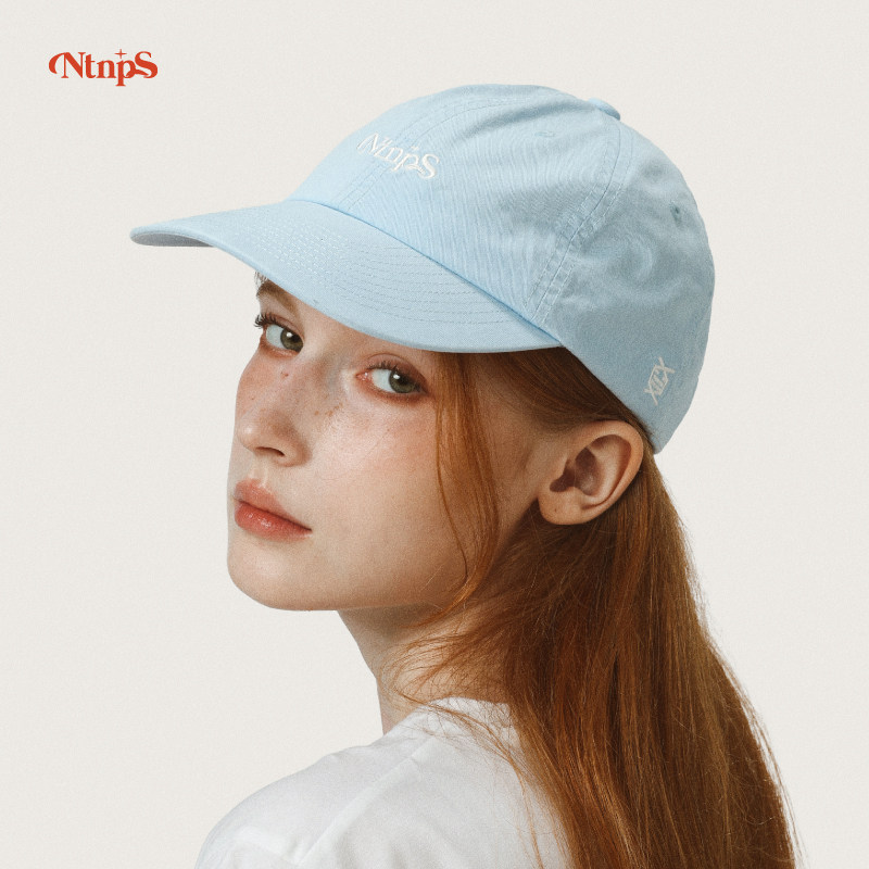Ntnps99个问题 美式棒球帽百搭夏季户外男女磨毛斜纹基础logo弯檐