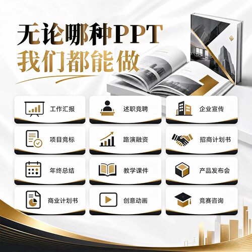 PPT代制作排版美化设计项目企业宣传年终总结医学汇报演讲动画