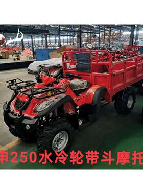 北极天四轮宗申250CC水冷 农用带斗多功能自卸翻斗农用机械沙滩车