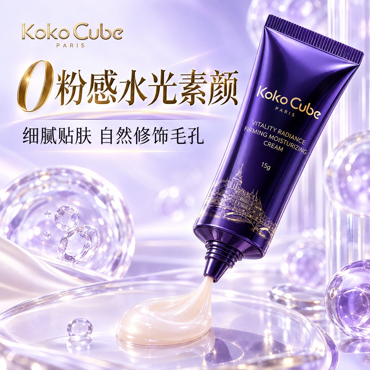 KokoCube水光素颜霜滋润保湿