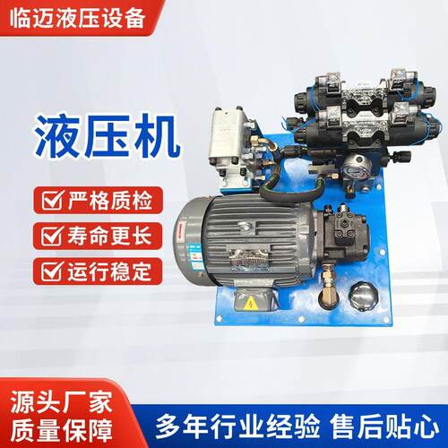 成套液压泵站3kwVP40叶片泵双路同步控制电磁阀数控机床液压站厂