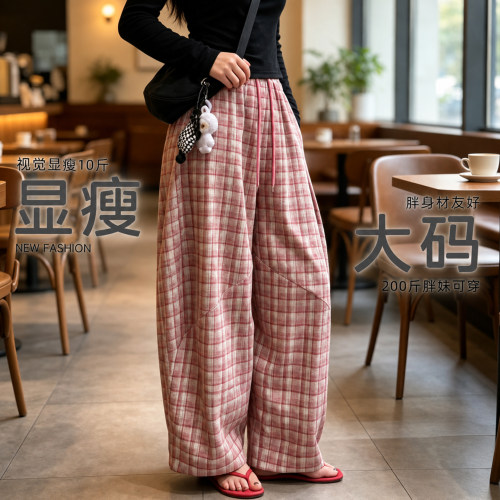 休闲裤子宽松bf慵懒风