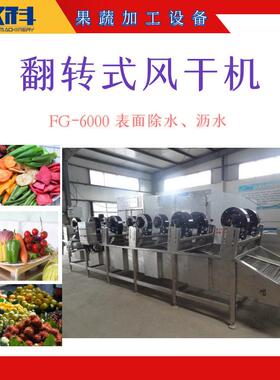刀豆清洗风干生产线 百香果表面吹水设备 豆干包装袋表面除水机