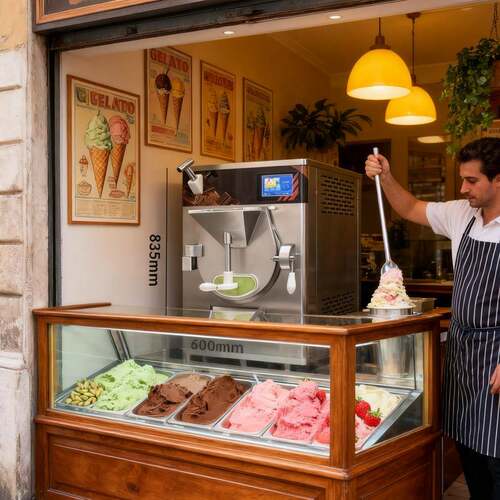 商用 ice cream machine连续式凝冻机 创业小本设备Gelato雪糕机