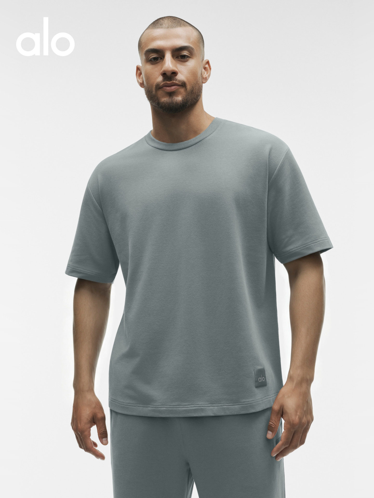 ALO Ailuo | Men's 2026 Autumn Double Take Loose Fitness Casual Sports Short-Sleeve T-Shirt