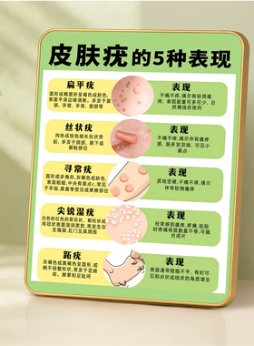 皮肤疣科普店员讲解摆件