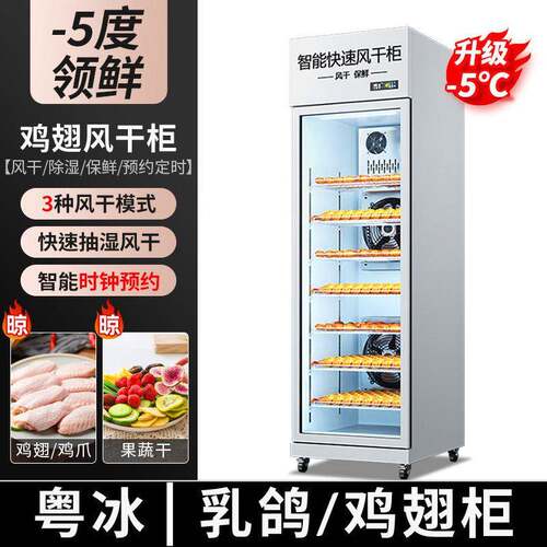 粤冰乳鸽鸡翅风干柜食品加工风干设备源头厂家智能温控风干柜