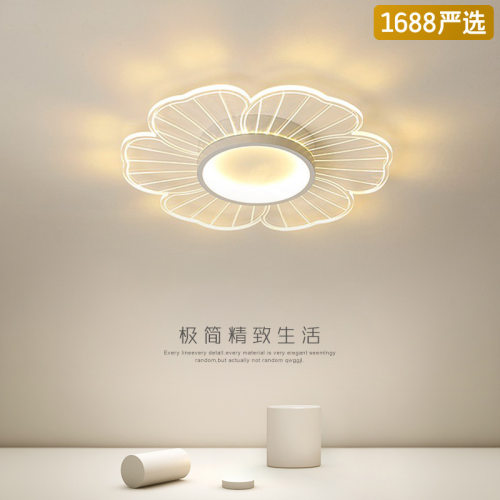 【严选】2025新款网红花朵卧室创意设计灯简约个性餐厅客房吸顶灯