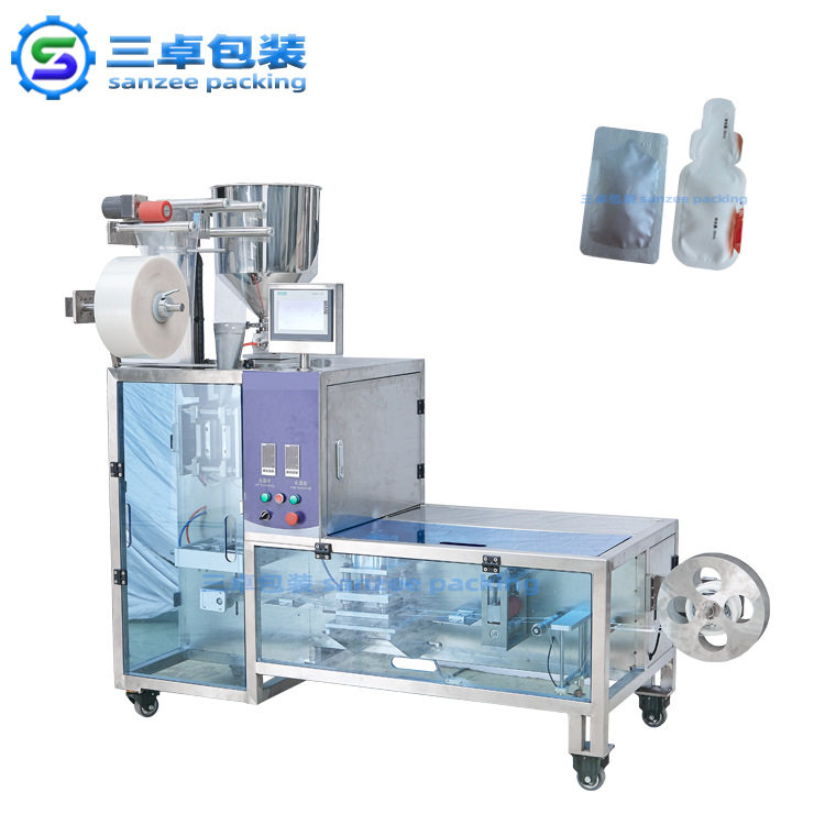 酱料液体异型袋包装机钢字打码液体包装机异性袋自动包装机