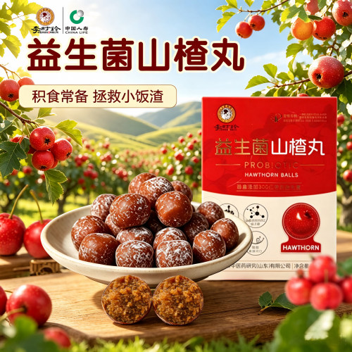 李时珍益生菌无蔗糖健胃山楂丸
