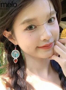 长款耳环女新中式复古民族风
