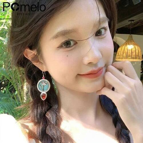 长款耳环女新中式复古民族风
