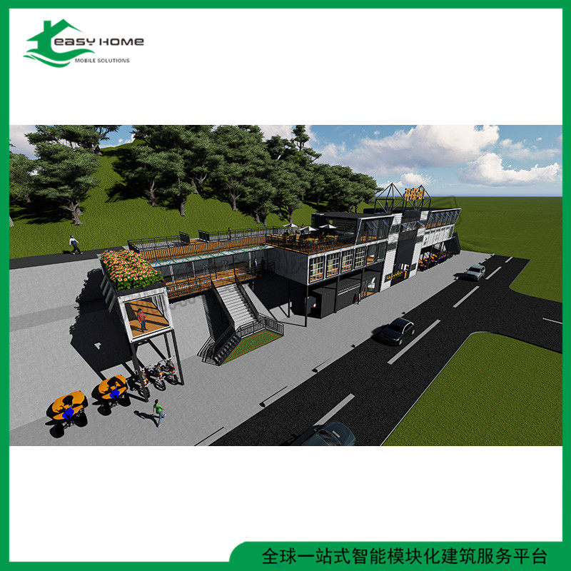 长兴仙山湖集装箱假日酒店集装箱创意拼接